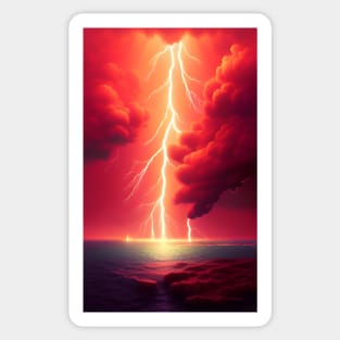 Thunderstorm artwork Sticker